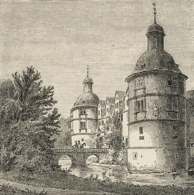 Schloss zu Neuhaus, HSt. Romantik Architektur 1850-1899 Druc Unbekannt (19.Jhd)