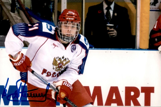 Vitali Abramov SIGNED 4x6 photo TEAM RUSSIA / COLUMBUS BLUE JACKETS #4