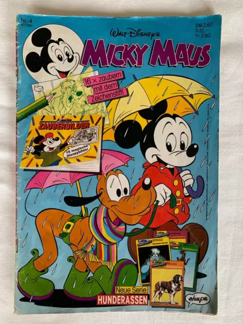 Walt Disneys Micky Maus Nr. 4 vom 17.1.1991 - Comic 1991 - Guter Zustand