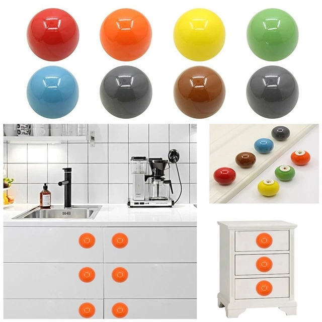 Ceramic Cupboard Closet Cabinet Pulls Drawer Knobs Door Handle Wardrobe