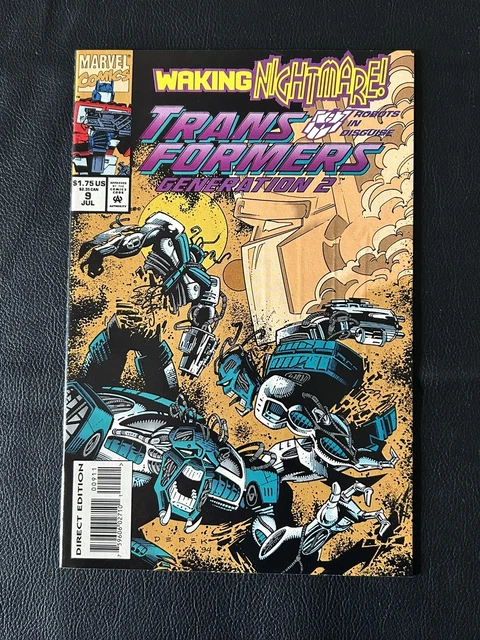 Transformers Generation 2 #9 Marvel 1994 Low Print Run Optimus vs Megatron