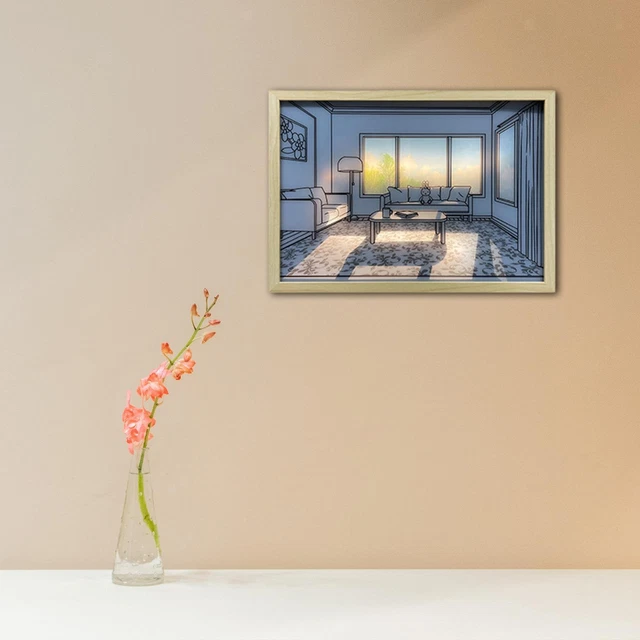 LIGHT UP PAINTING Wall Art Light and Shadow Painting LED Glowing Photo