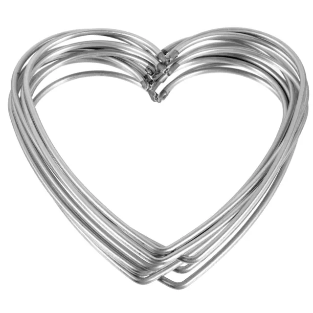 10 piezas anillo corona de corazón forma de alambre aro de metal artesanal atrapasueños