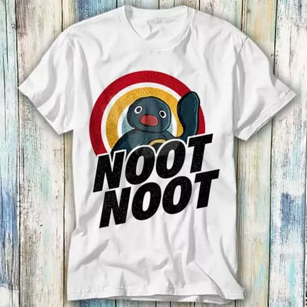 Noot Noot Pingu Rainbow Cartoon Anime Manga T Shirt Meme Gift Top Tee Unisex 559