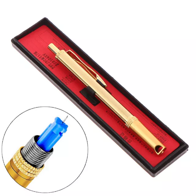 Stainless Steel Blood Lancing Point Pen Cupping Bloodletting Acupuncture The^^i