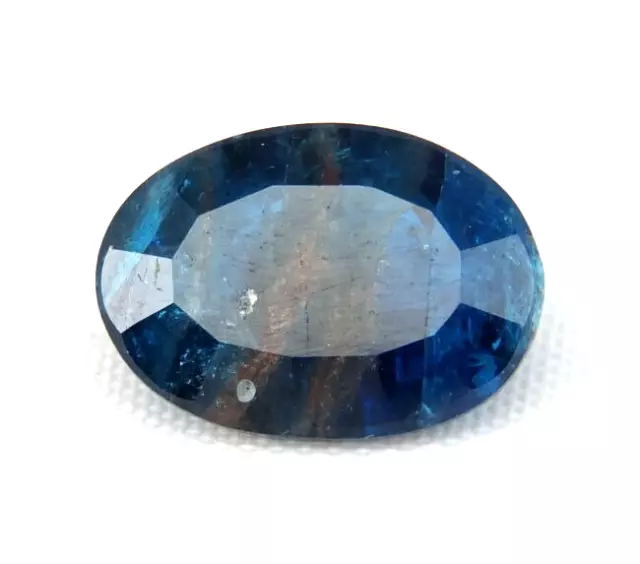 SHOLA Echt 4,04 Ct Natürlicher Tief blau Apatit aus Brasilien Top Farbe