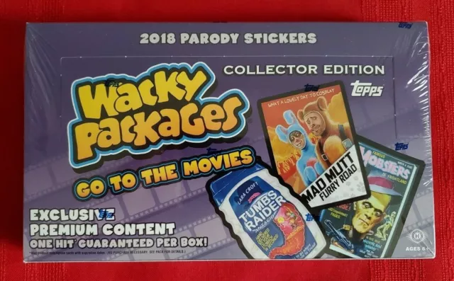 2018 Topps Wacky Packages Go To The Movies Collector's Edition Sealed Box   Rare