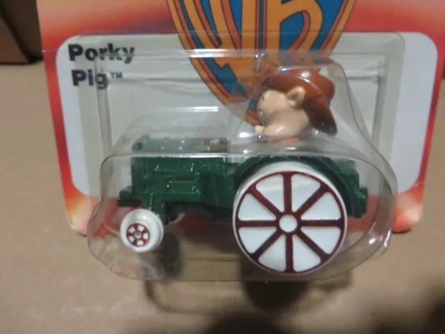 PORKY PIG w/ TRACTOR ERTL # 2702 WB LOONEY TUNES 1988 DIE CAST METAL MOC