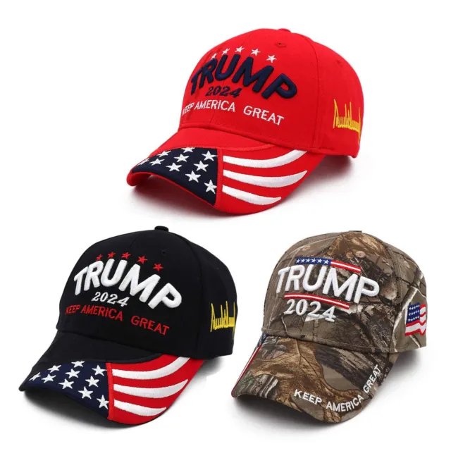 Trump 2024 Baseball Hat Adjustable Trump Hat Make America Great Again Embroidery