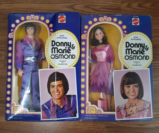 Mattel Donny And Marie Osmond Mattel Barbie Dolls. 1976 Original Boxes.