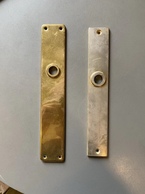 Lot De 16 Plaques De Propreté En Laiton-Bronze - Style Original - Fabrication Française