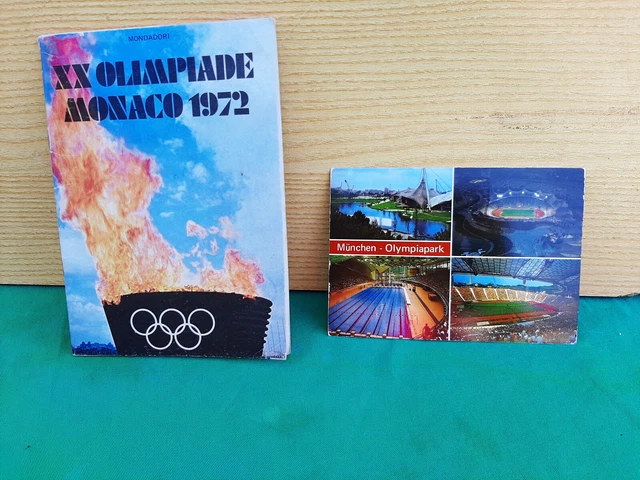 Opuscolo Xx Olimpiade Monaco Baviera  1972 + Cartolina Viaggiata 1975 Collezione