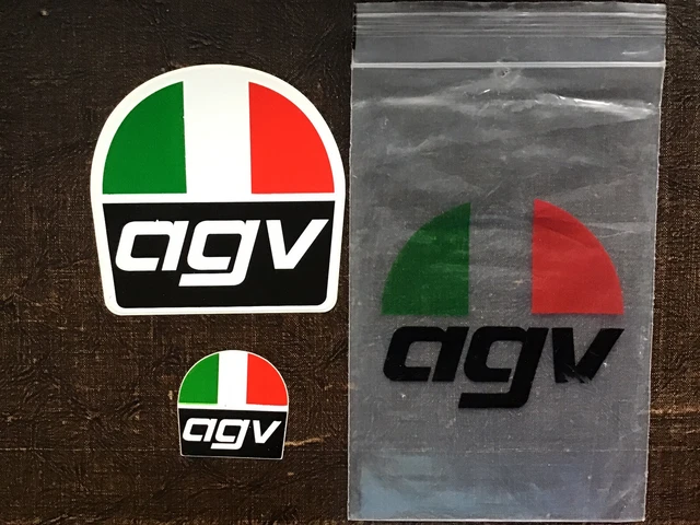 STICKER VINTAGE AUTOCOLLANT AUFKLEBER AUTO MOTO TUNING ORIGINAL AGV PAIR