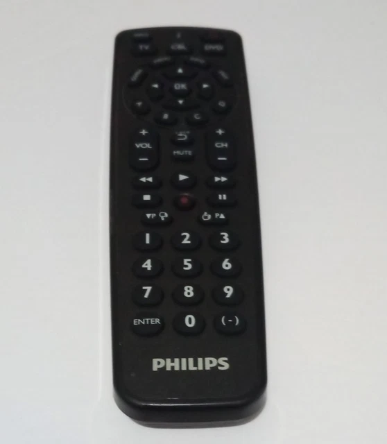PHILIPS UNIVERSAL REMOTE Control 3 Devices Simple Setup New SRP1103/27