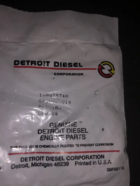 Detroit diesel P/N 8925748 Bearing, Thrust, (Outboard) 6V-92