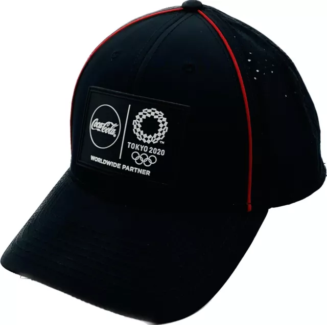 Tokyo 2020 Olympics Coca-Cola Partner Team USA Cap OSFM Strap Back Black Hat