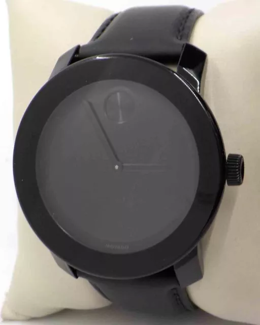 MOVADO BOLD BLACK Leather Men s Watch 495.00 109.50 PicClick