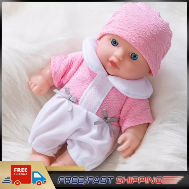 Silicone Reborn Baby Dolls with Clothes Movable Limbs Design for Kid (Pink)