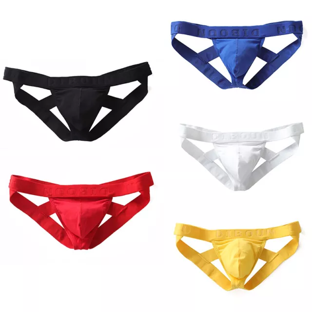 Herren G-Strings Erotisch Schwul Erwachsene Jockstrap Tasche Band Atmungsaktiv ~