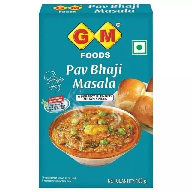 GM Foods Pav Bhaji Masala 100gm Free Shipping World Wide