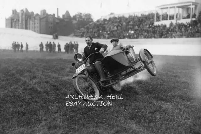 Harley-Davidson V-twin 1924 sidecar racing motorcycle photo photograph