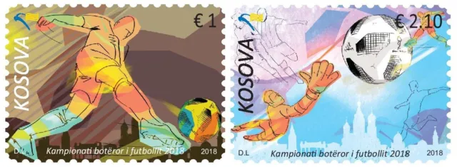 Kosovo Stamp 2018. FIFA World Football Cup - Russia 2018. Set MNH