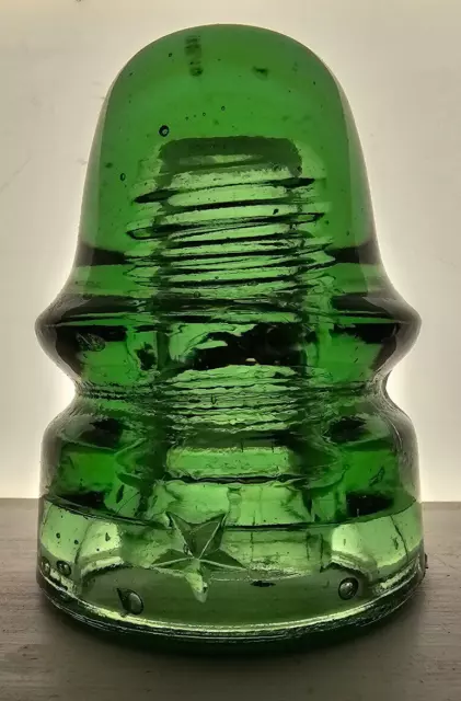 Cd162.3 Apple Green Star Glass Insulator