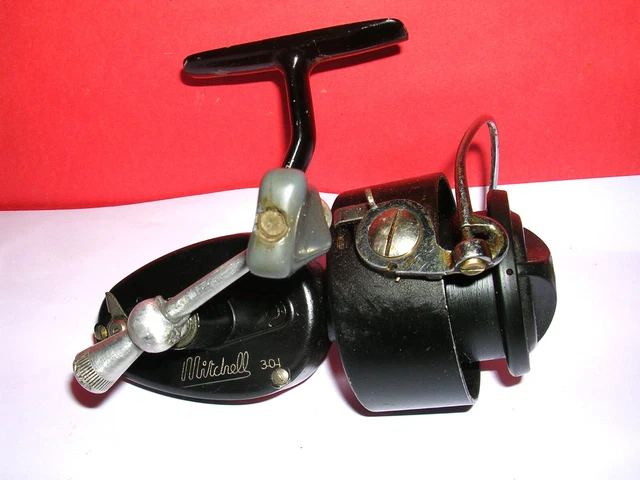 Moulinet De Pêche Ancien Mitchell 300 - Pour Truite En Eau Douce - Fonctionne Parfaitement