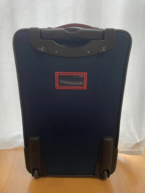 Kate Spade Carry Bag Suitcases Navy × Red Border Stripe with Key From Japan 2