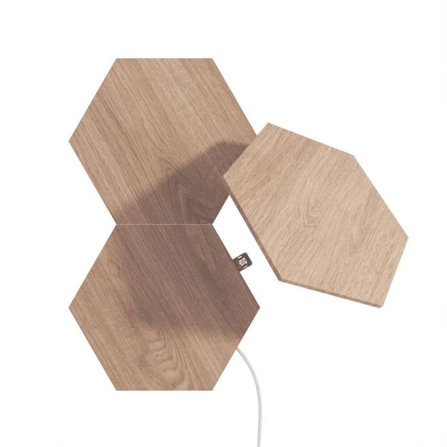 Nanoleaf Elements wood Expansion Pack, 3 Esagoni LED Pack - 3 Pannelli