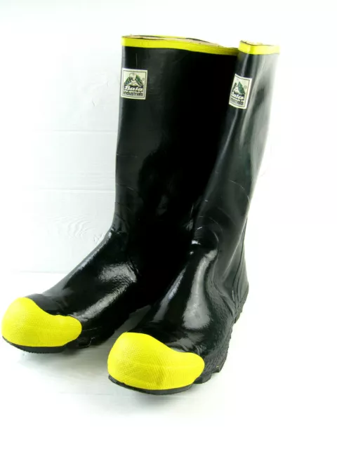 Vintage Nos Men's Bata Industrials Rubber Steel Toe Safety Firemen Boots 16" H.