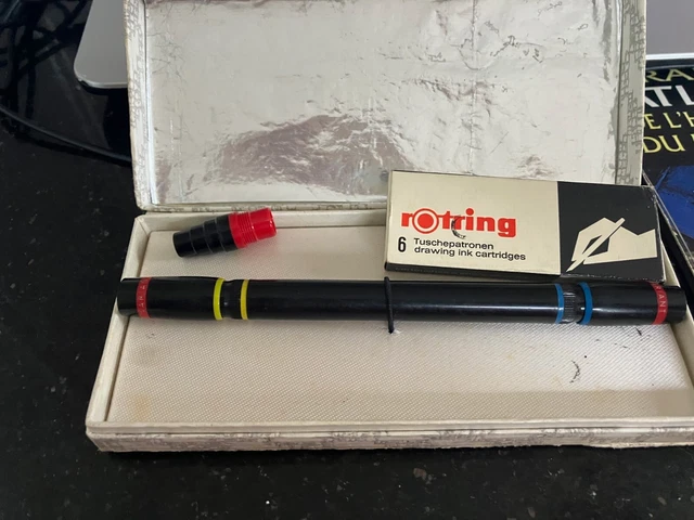 Lot De Stylos De Dessin Anciens - Rotring, Stadler