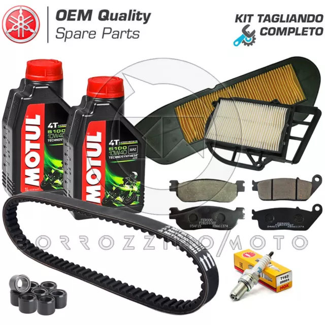 Kit Tagliando Yamaha X-Max Xmax 250 2015-2016 Olio Motul Pastiglie Cinghia Rulli