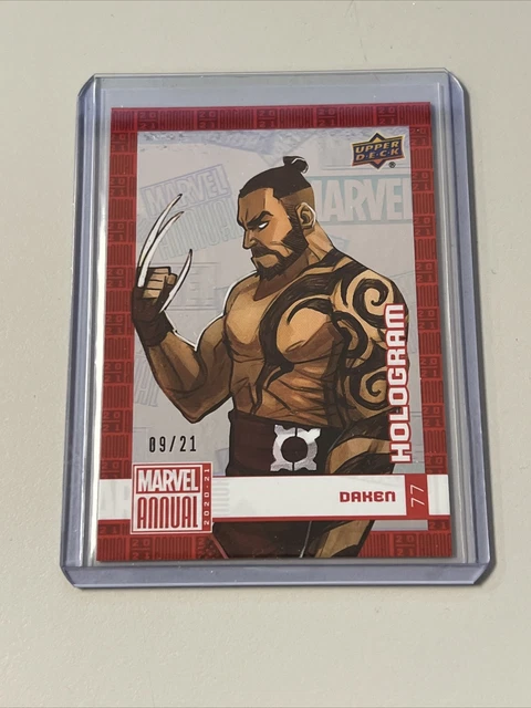 2020-21 Upper Deck Marvel Annual Daken Hologram /21