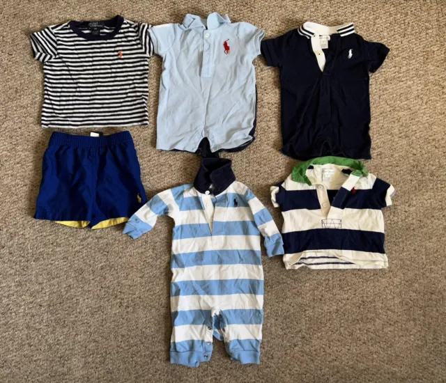 Baby Boys Clothes Bundle Ralph Lauren Age 3 Months And 6 Months