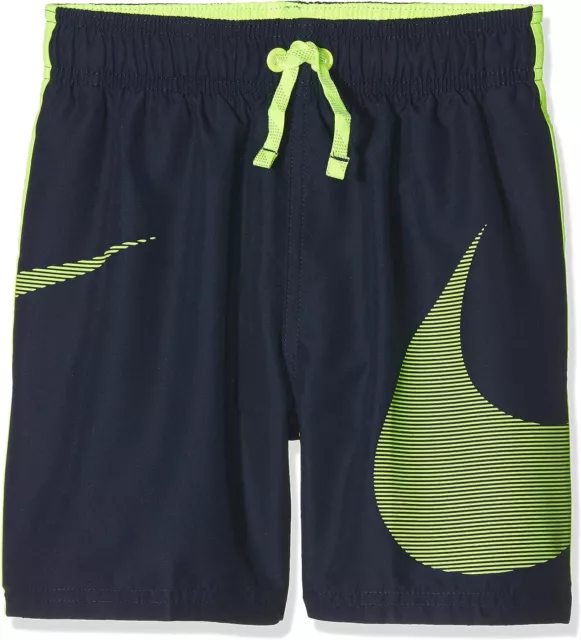 Nike Bad 4 bambini Pantaloni corti Pantaloncini Volley, Grigio (Obsidiana), S