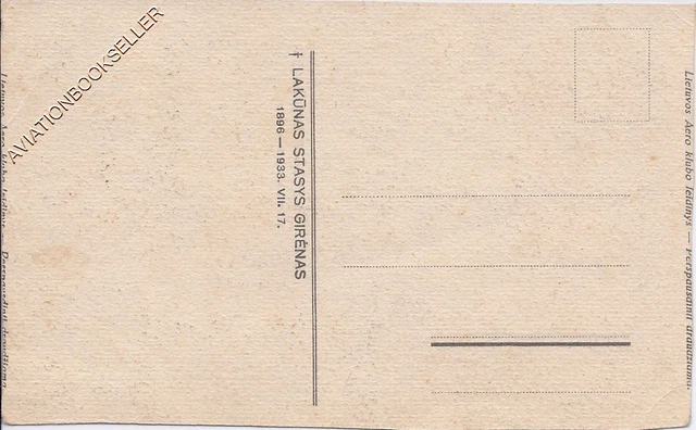 Flyers Darius & Girenas Killed In Us-Lithuania Transatlantic Flight 1933 Attempt 2