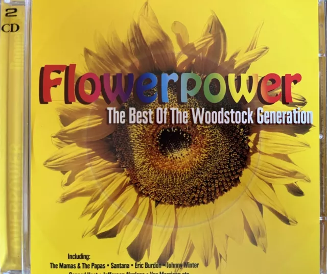 FLOWERPOWER: Best Of Woodstock Generation - Various 2 x CD 2001 FMN Exc Cond!