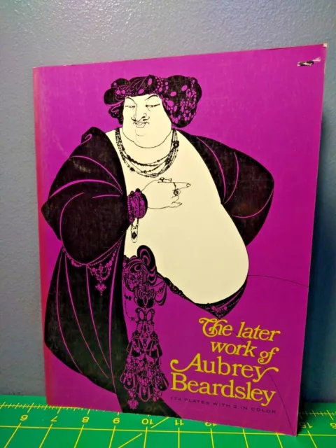 The Later Work of Aubrey Beardsley Dover Paperback VG