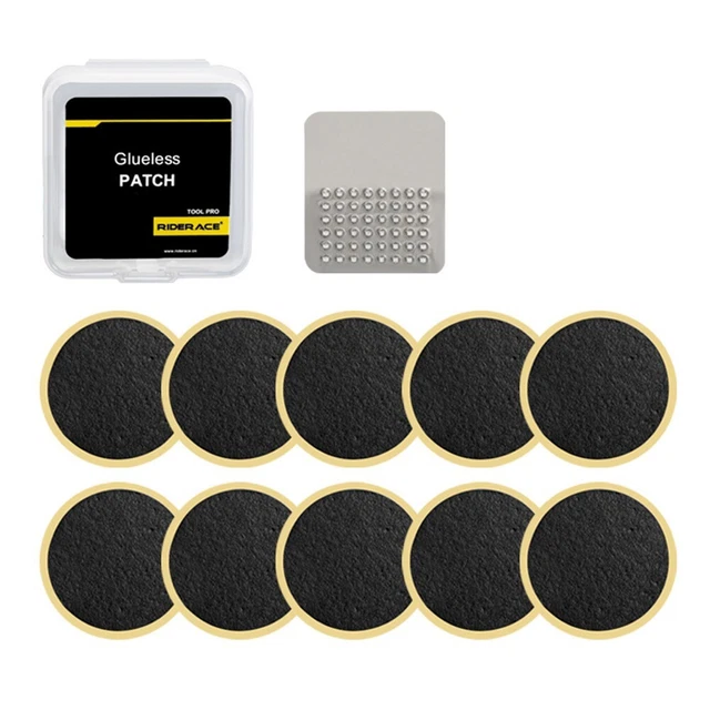 Kit De Réparation De Pneus De Vélo Mobi Lock – 40 Rustines Auto-adhésives, Sans Colle, Avec Démonte-pneus Et Râpe