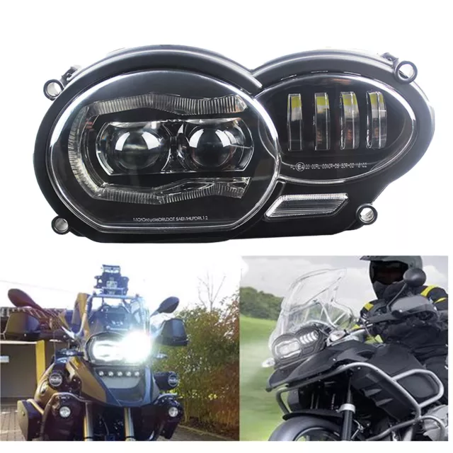 Fits BMW 2005-2012 R1200GS/2006-2013 R1200GS ADV LED Headlight DRL Hi/Low Beam