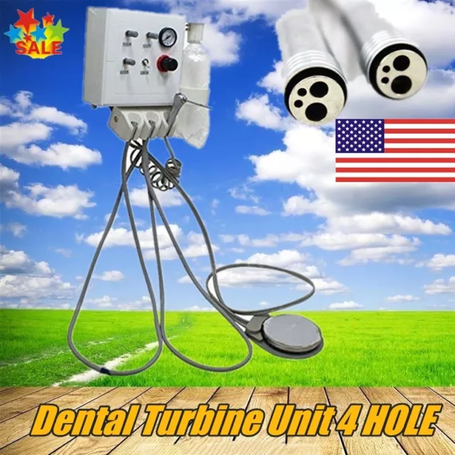 Wall Hanging Dental Turbine Unit 4-Hole Mobile Tubing Air Control System
