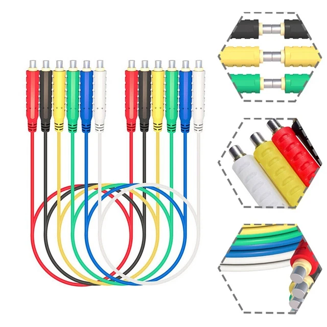 6 pièces de test magnétique silicone solide et sécurisé conduit fils de cava