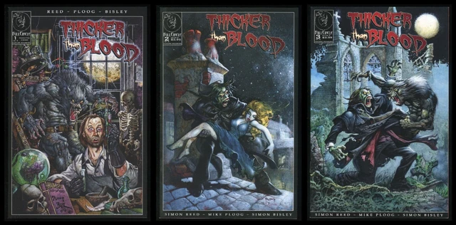 Thicker than Blood Variant Comic Set 1-2-3 Lot Werewolf Mike Ploog Simon Bisley