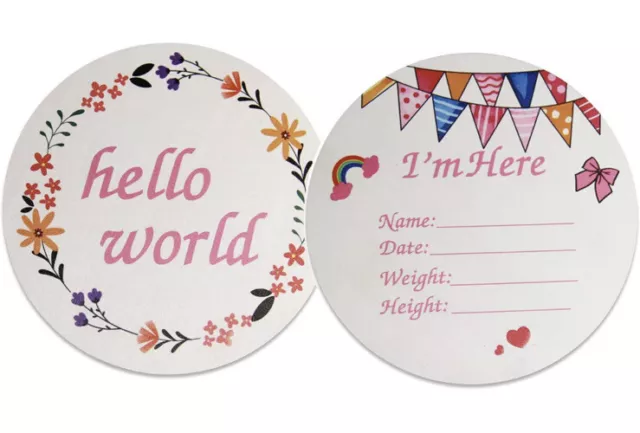 Newborn Announcement Sign for Hospital Wooden Baby Birth Announcement Sign