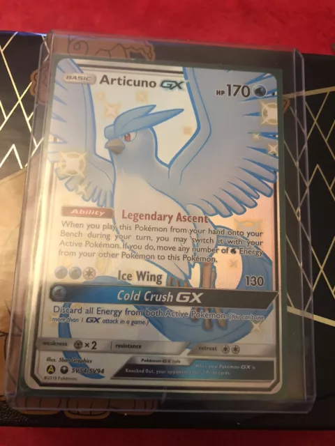 Pokemon TCG Articuno GX SV54/SV94 Hidden Fates Set Shiny