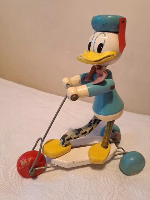 Jouet Vintage Donald Duck En Plastique - Ancien - Occasion - Années 70/80 Probablement