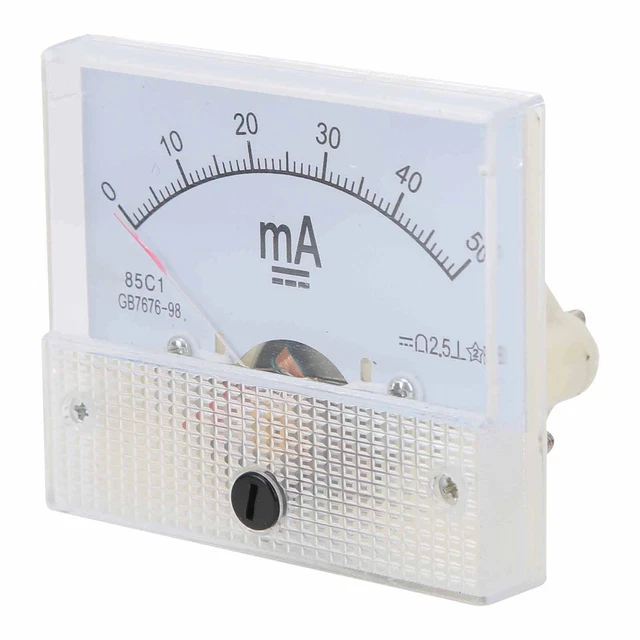 85C1 DC-Zeiger-Strommesser 0~50MA Strom-Panel-Messgerät