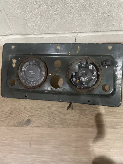 Land Rover Series 2 2A Dash Instrument Clock Surround Panel.