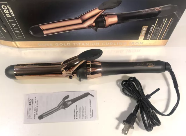 INFINITIPRO BY CONAIR Rose Gold Titanium 1 1/4-Inch Curling Iron